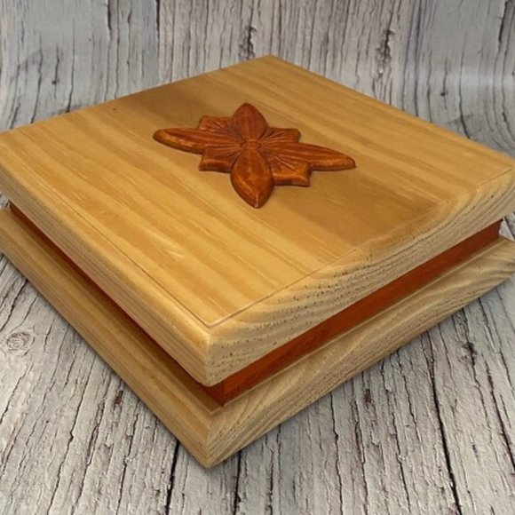 Vintage Gunther Mele 1970's Wooden Jewelry Box, Vintage Wooden Jewellery Organiz - Picture 1 of 10